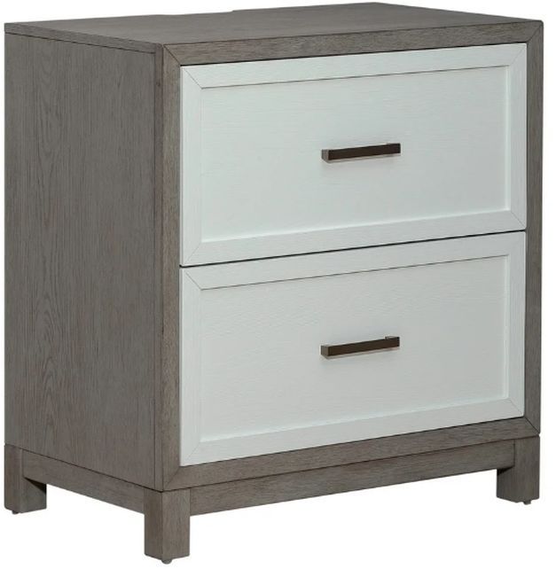 Liberty Palmetto Heights Two-Tone Shell White/Driftwood Nightstand-0