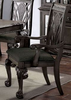 Furniture of America® Petersburg 2-Piece Dark Gray Arm Chair Set