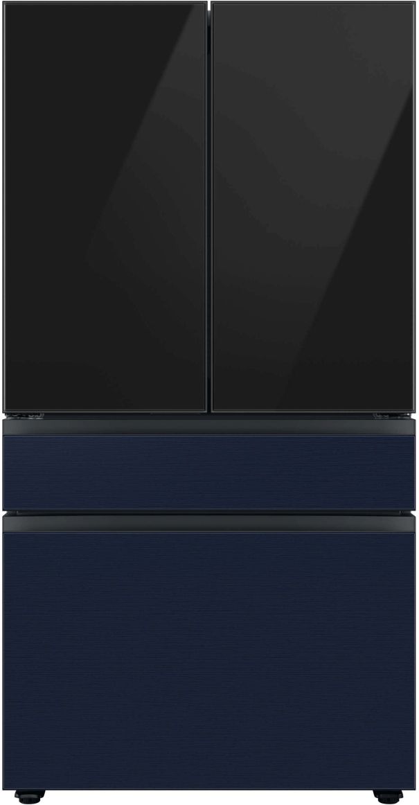 Samsung Bespoke 36" Navy Steel French Door Refrigerator Middle Panel 1