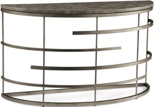 Flexsteel® Halo Antiqued Concrete/Soft Silver Round Sofa Table