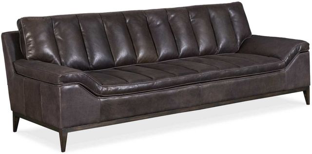 Hooker® Furniture SS Debonair Graphite Kandor Leather Stationary Sofa