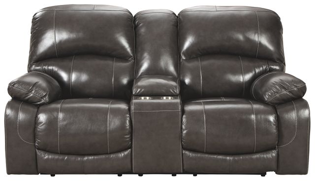 Signature Design by Ashley® Hallstrung Gray Power Relining Loveseat 1