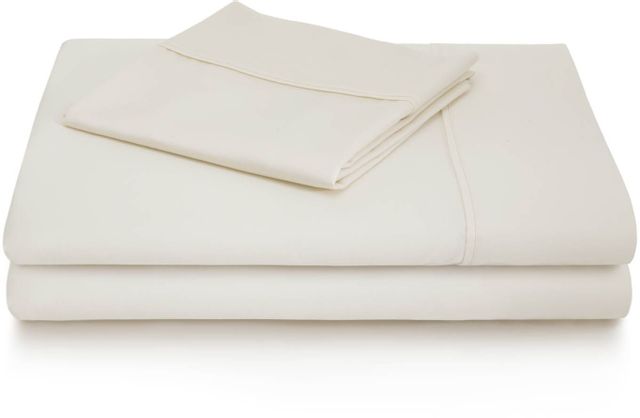 Malouf® Woven™ 600 TC Cotton Blend Ivory Queen Bed Sheet Set 10