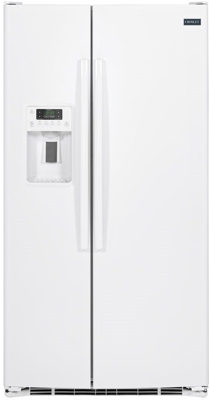 Crosley® 25.3 Cu. Ft. High-Gloss White Side-by-Side Refrigerator
