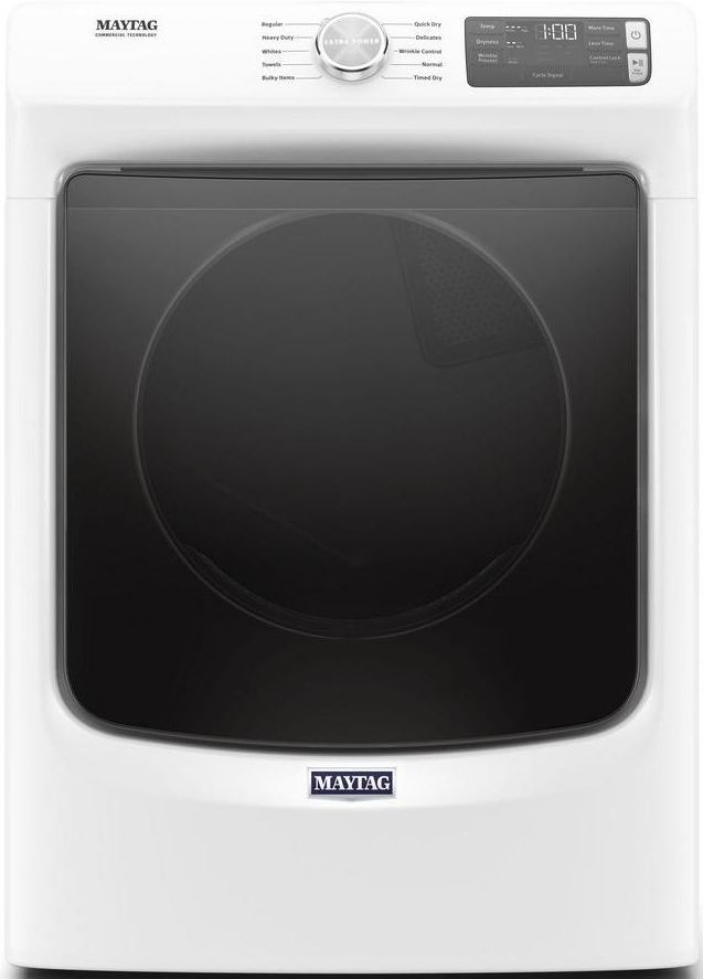 Maytag® 7.3 Cu. Ft. White Front Load Gas Dryer
