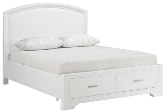 Homelegance® White Storage Platform Bed Fischer Furniture Rapid