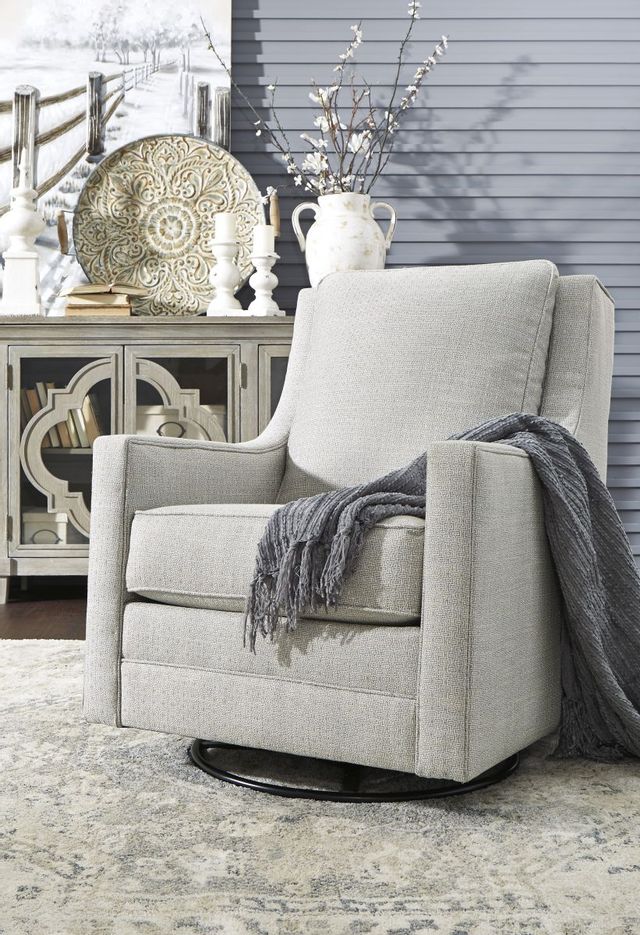 Signature Design by Ashley® Kambria Frost Swivel Glider Accent Chair 4