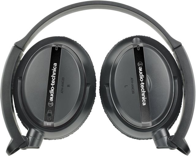 Audio-Technica® QuietPoint® Black Noise-Cancelling On-Ear Headphones 1