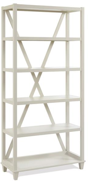 Riverside Furniture Osborne Winter White Bookcase-0