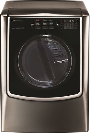 LG Signature 9.0 Cu. Ft. Black Stainless Steel Front Load Electric Dryer