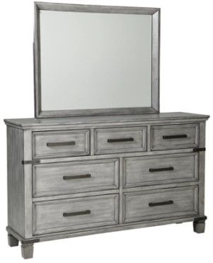 Signature Design by Ashley® Russelyn Light Gray Dresser and Mirror Set 0