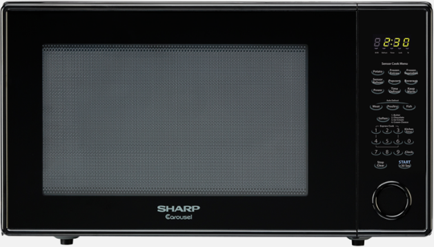 Sharp® Carousel Countertop Microwave Oven-Black