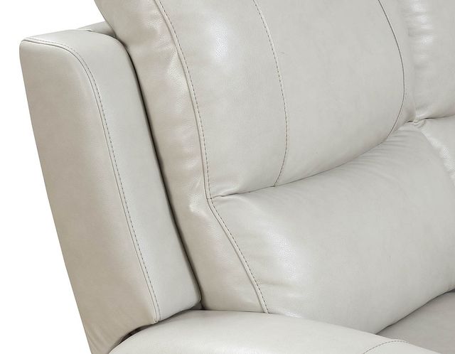 Steve Silver Co.® Laurel Ivory Leather Power Reclining Console Loveseat-3