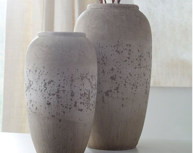 Signature Design by Ashley® Dimitra Brown and Cream Vases (Set of 2)-1