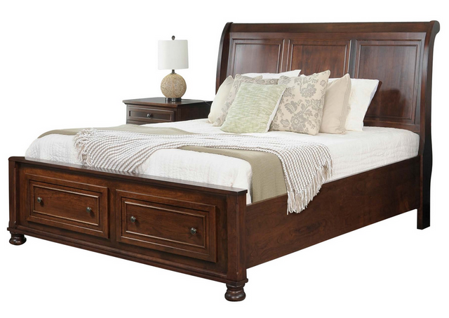 Mavin Brigantine Queen Sleigh Bed with End Drawers | Arthur F. Schultz ...