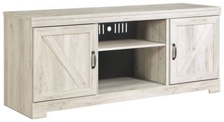Signature Design by Ashley® Bellaby Whitewash Large TV Stand with Fireplace Option