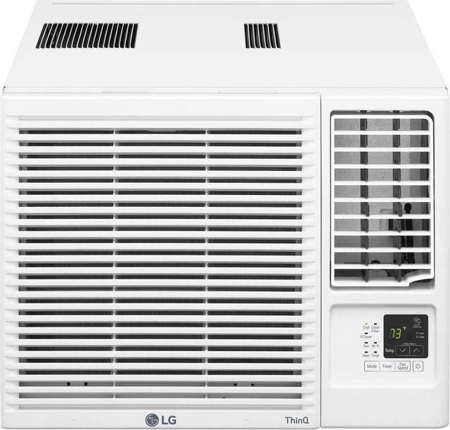 LG White Smart Wi-Fi Enabled Window Air Conditioner with Cooling and Heating