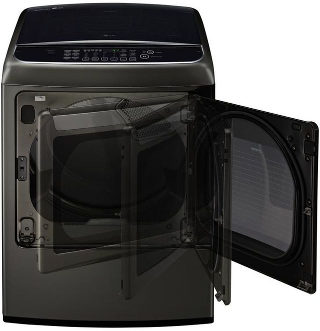 LG 7.3 Cu. Ft. Black Stainless Steel Front Load Electric Dryer 1