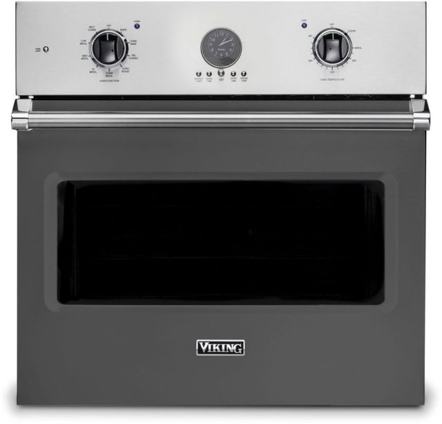 Viking® Professional 5 Series 30" Damascus Grey Built In Single Electric Premiere Wall Oven 0