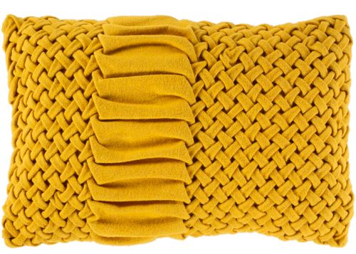 Surya Alana Mustard 14"x22" Toss Pillow with Polyester Insert