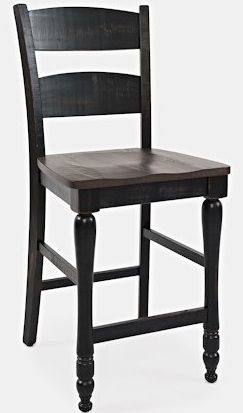 Jofran Inc. Madison County Ladderback Counter Height Stool Chair-4