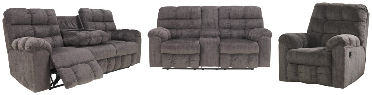 acieona slate reclining sofa