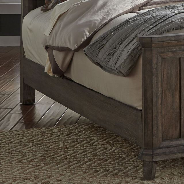 Liberty Artisan Prairie Gray Dusty Wax Panel Bed Rails-2