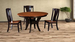 Archbold Furniture Amish Crafted 5 Piece Sophia 48" Pedestal Dining Room Set