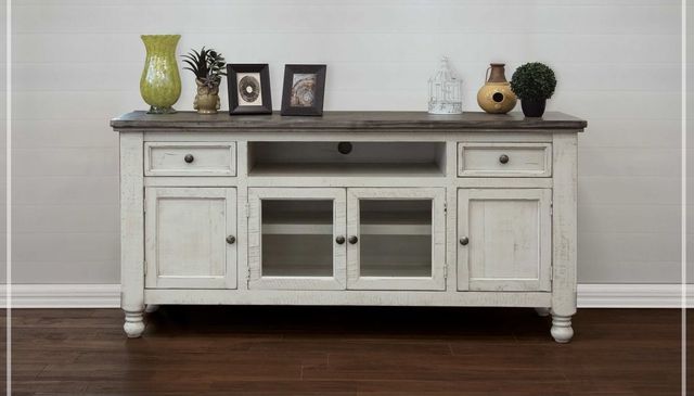 International Furniture Direct Stone Two Tone 70" TV Stand