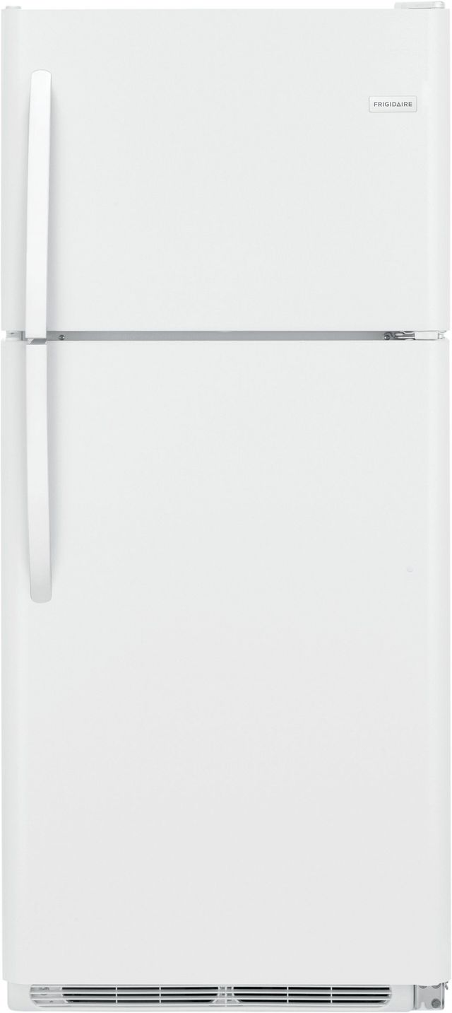 Frigidaire® 20.4 Cu. Ft. Pearl White Top Freezer Refrigerator 0
