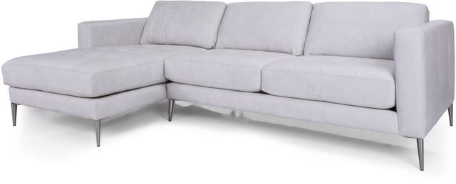 Decor-Rest® Furniture LTD 3795 White 2 Piece Chaise Sectional 0