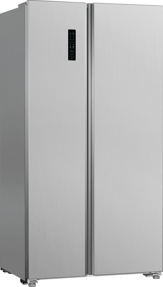 Frigidaire® 18.8 Cu. Ft. Brushed Steel Counter Depth Side-by-Side Refrigerator-1