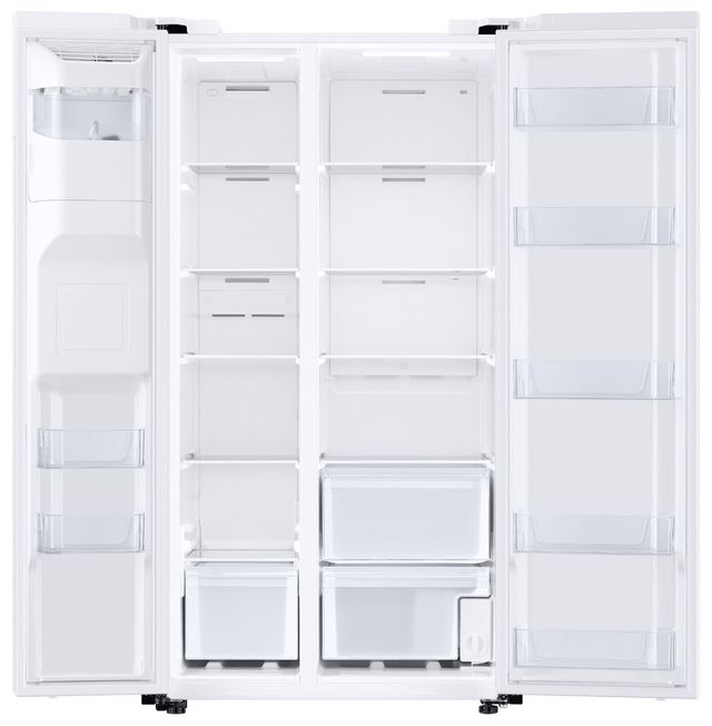 Samsung 27.4 Cu. Ft. White Standard Depth Side-by-Side Refrigerator 1