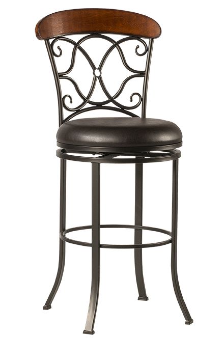 Hillsdale Dundee Dark Brown Counter Height Stool