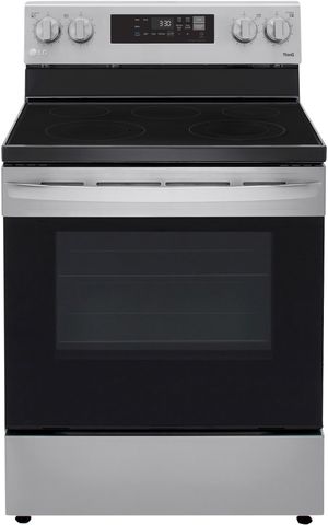 GE 24-in Glass Top 4 Burners 2.9-cu ft Steam Cleaning Freestanding Electric  Range (Stainless Steel)