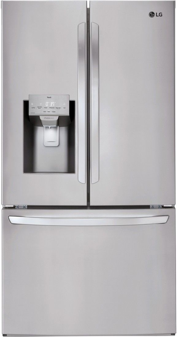 LG 27.7 Cu. Ft. PrintProof™ Stainless Steel Freestanding French Door Refrigerator