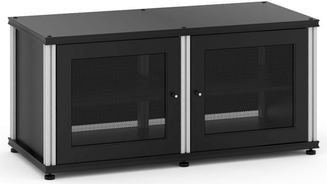 Salamander Designs® Synergy Model 221 AV Cabinet-Black/Aluminum