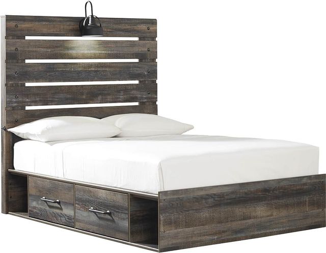 Signature Design by Ashley® Drystan Brown Full 2-Drawer Storage Panel Bed-0