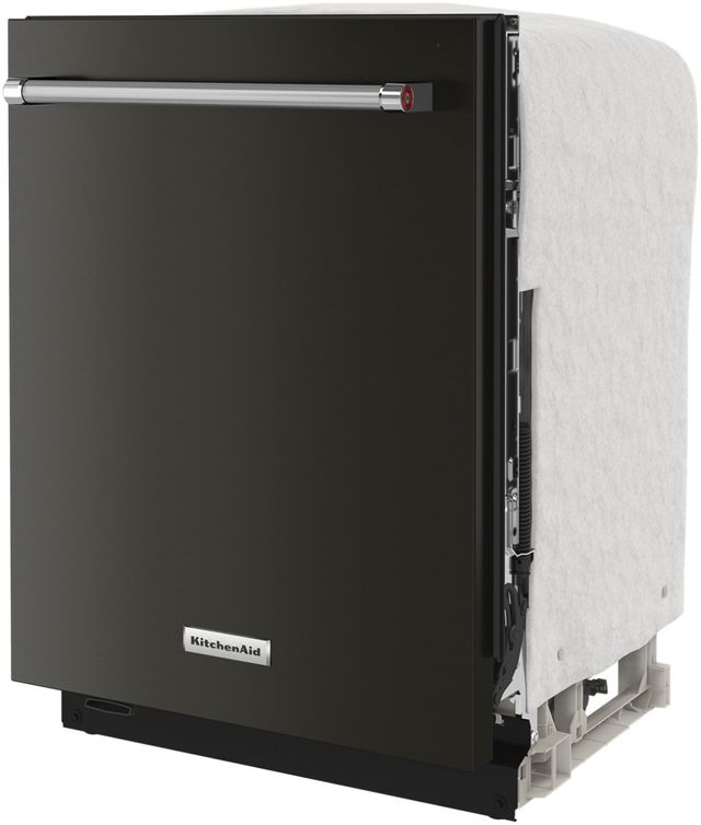 KitchenAid® 24" PrintShield™ Black Stainless Steel Top Control Built In Dishwasher 4