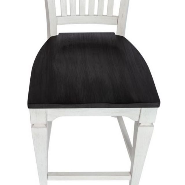 Liberty Allyson Park Charcoal/Wirebrushed White Dining Counter Height Chair 6