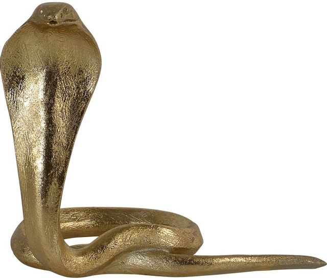 Renwil® Cobras Set of 3 Gold Leaf Cobra Statues 2