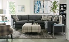 Craftmaster Grey Track Arm Sectional