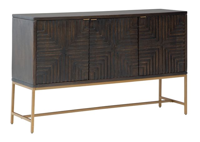 Signature Design by Ashley® Elinmore Brown/Gold Accent Cabinet-1