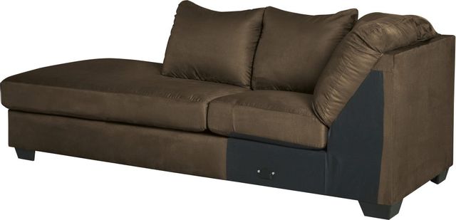 Signature Design by Ashley® Darcy 2-Piece Black Sectional with Chaise 19