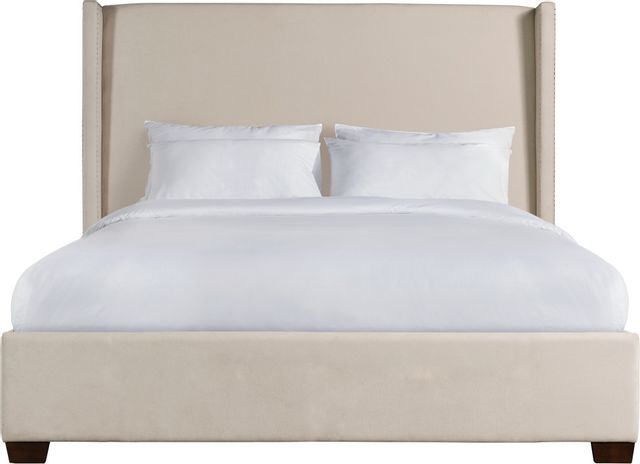Elements International Magnolia Sand King Upholstered Bed-1