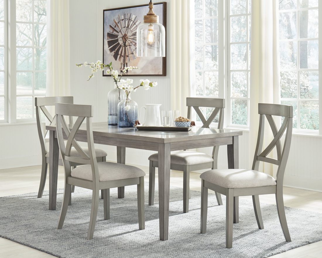 Signature Design by Ashley® Parellen Gray Dining Room Table | Big Sandy ...