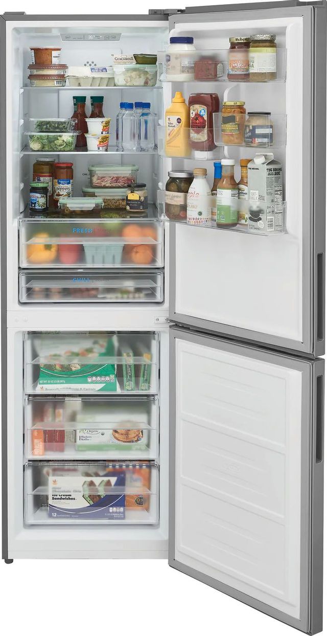 Frigidaire® 11.5 Cu. Ft. Stainless Steel Counter Depth Bottom Freezer Refrigerator 2