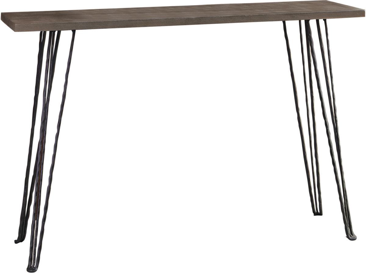 Coaster Neville Concrete Black Rectangular Console Table