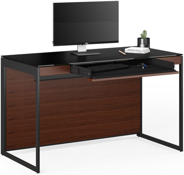 BDI Sequel® Chocolate Walnut/Black Compact Desk 2