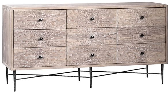 Dovetail Furniture Freemont Sandy Grey Sideboard